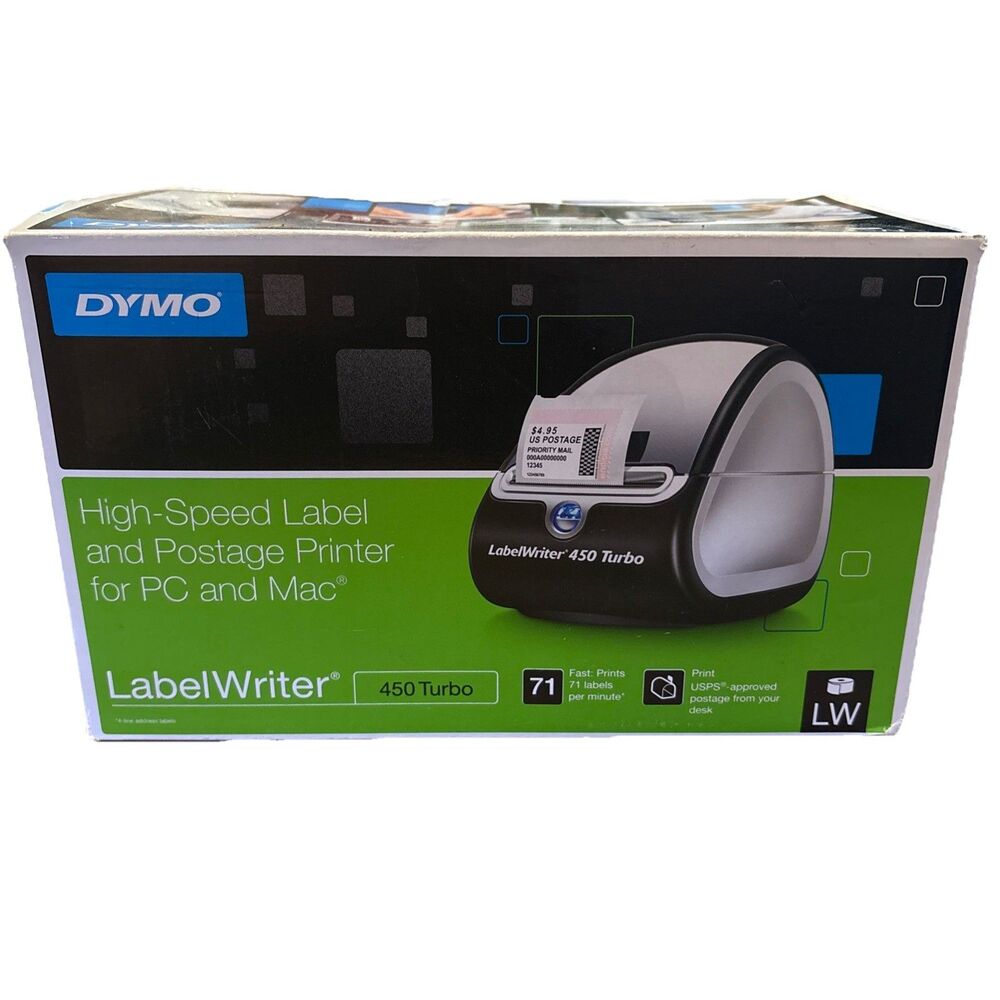 Dymo LabelWriter 450 Turbo High-Speed Label and Postage Printer PC/Mac